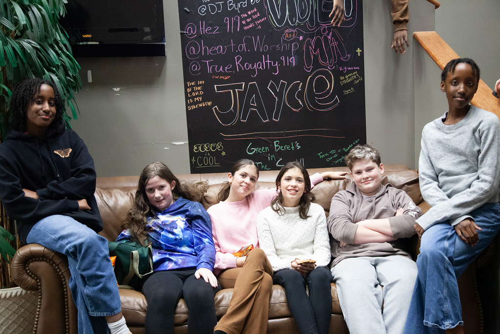 King’s Park Youth students gathered together